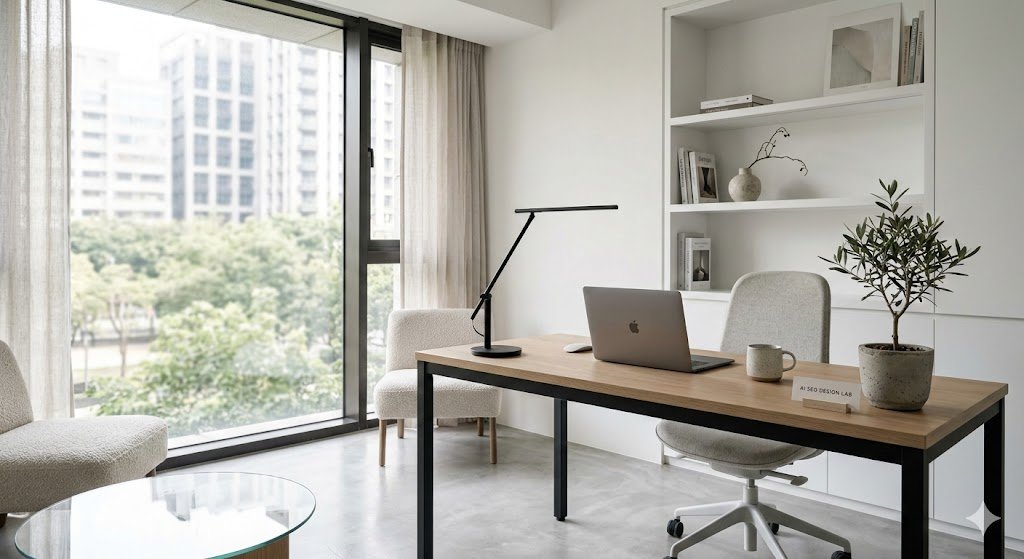 精緻簡約辦公空間