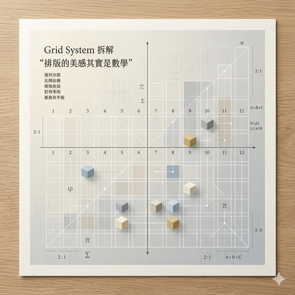 ProjectA - Grid System 拆解：排版的美感其實是數學 (graphic)